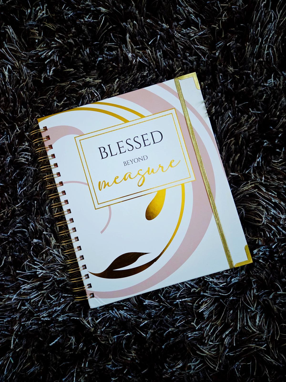 Blessed Beyond Measure Faith Journal | Blank Lined Multi-Function Notebook with Bible Verses