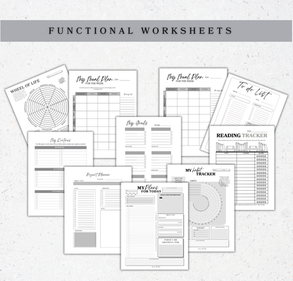 Ultimate Faith-Based Productivity Digital Download Bundle (60+ templates) | Printable PDF Planning Templates