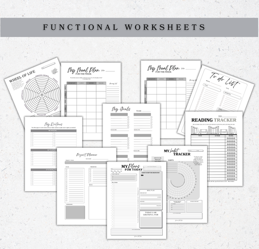Ultimate Faith-Based Productivity Digital Download Bundle (60+ templates) | Printable PDF Planning Templates