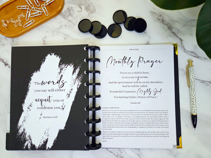 Disc Planner Hard Cover + 9 Black Plastic Discs