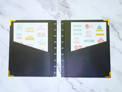 Disc Planner Hard Cover + 9 Black Plastic Discs