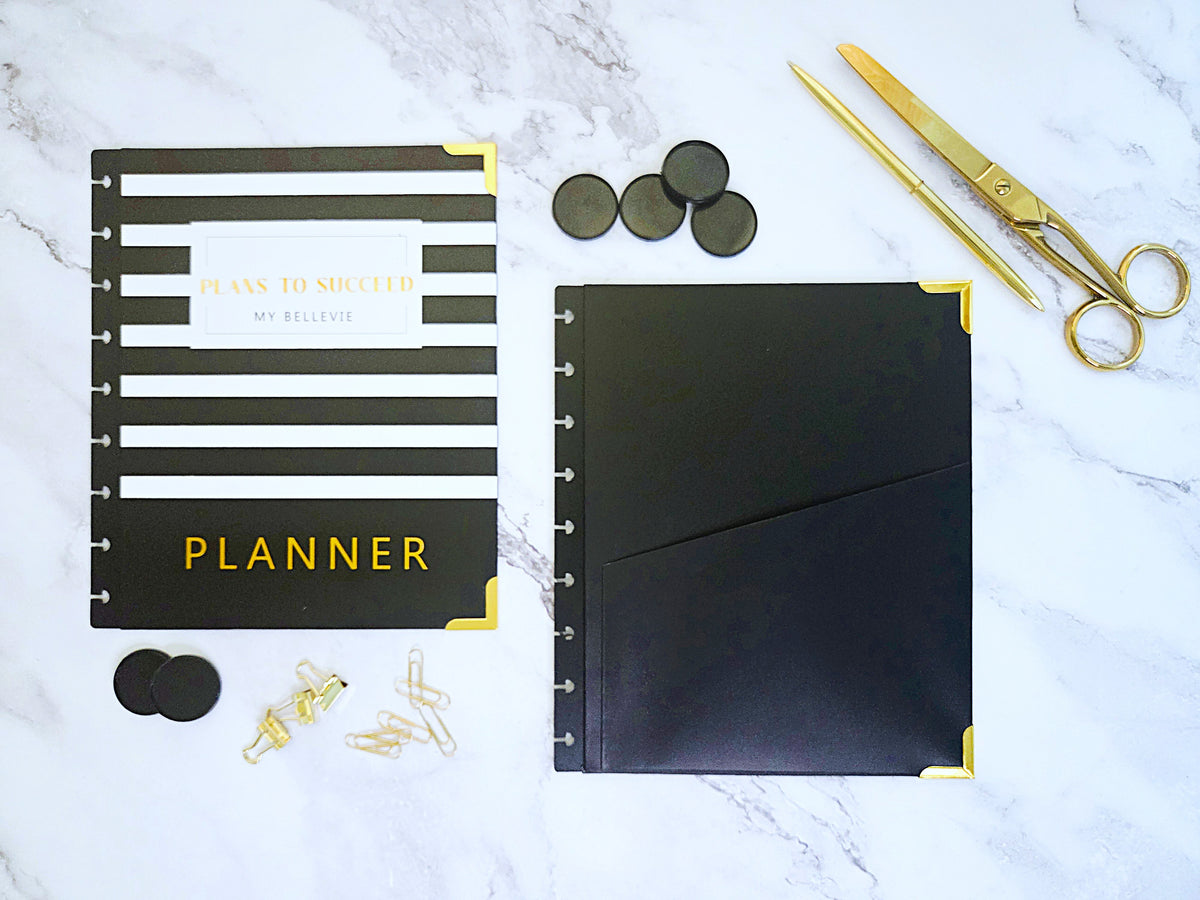 Disc Planner Hard Cover + 9 Black Plastic Discs