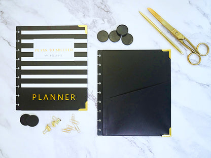Disc Planner Hard Cover + 9 Black Plastic Discs